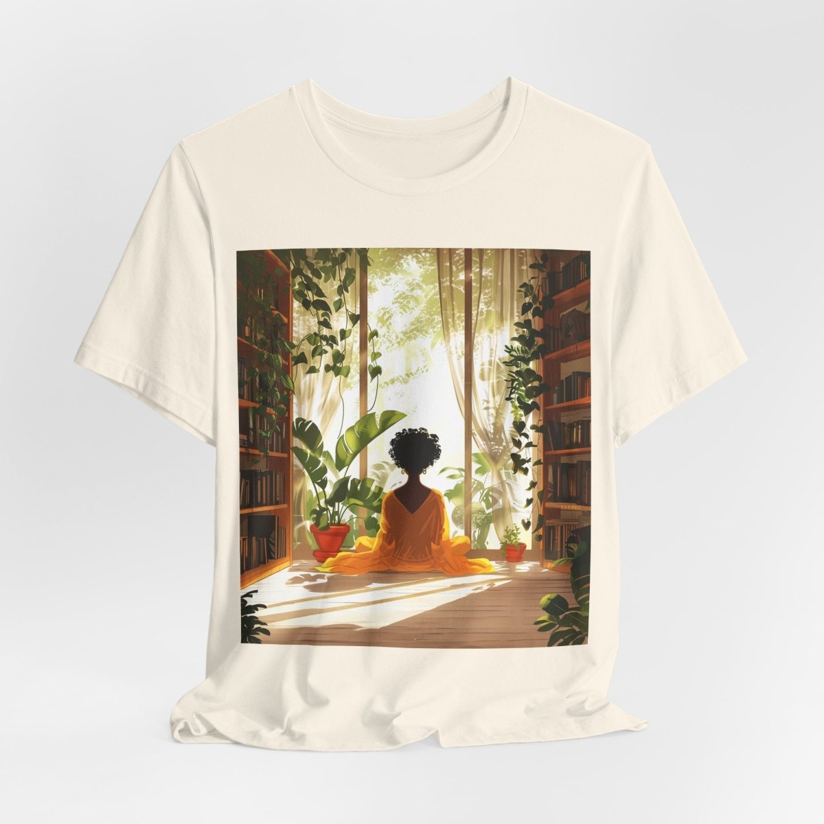 Plants Books Window Shirt - Afrocentric Art by The Trini Gee