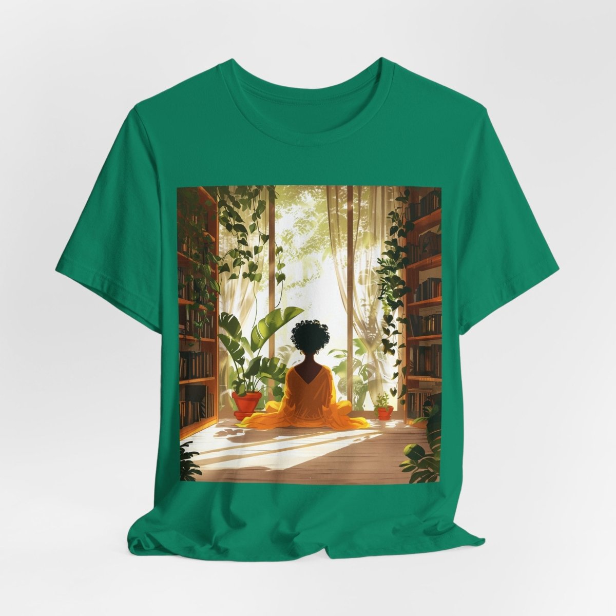 Plants Books Window Shirt - Afrocentric Art by The Trini Gee