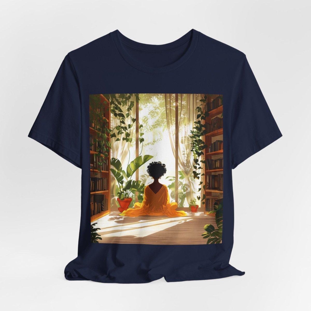 Plants Books Window Shirt - Afrocentric Art by The Trini Gee