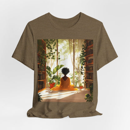 Plants Books Window Shirt - Afrocentric Art by The Trini Gee