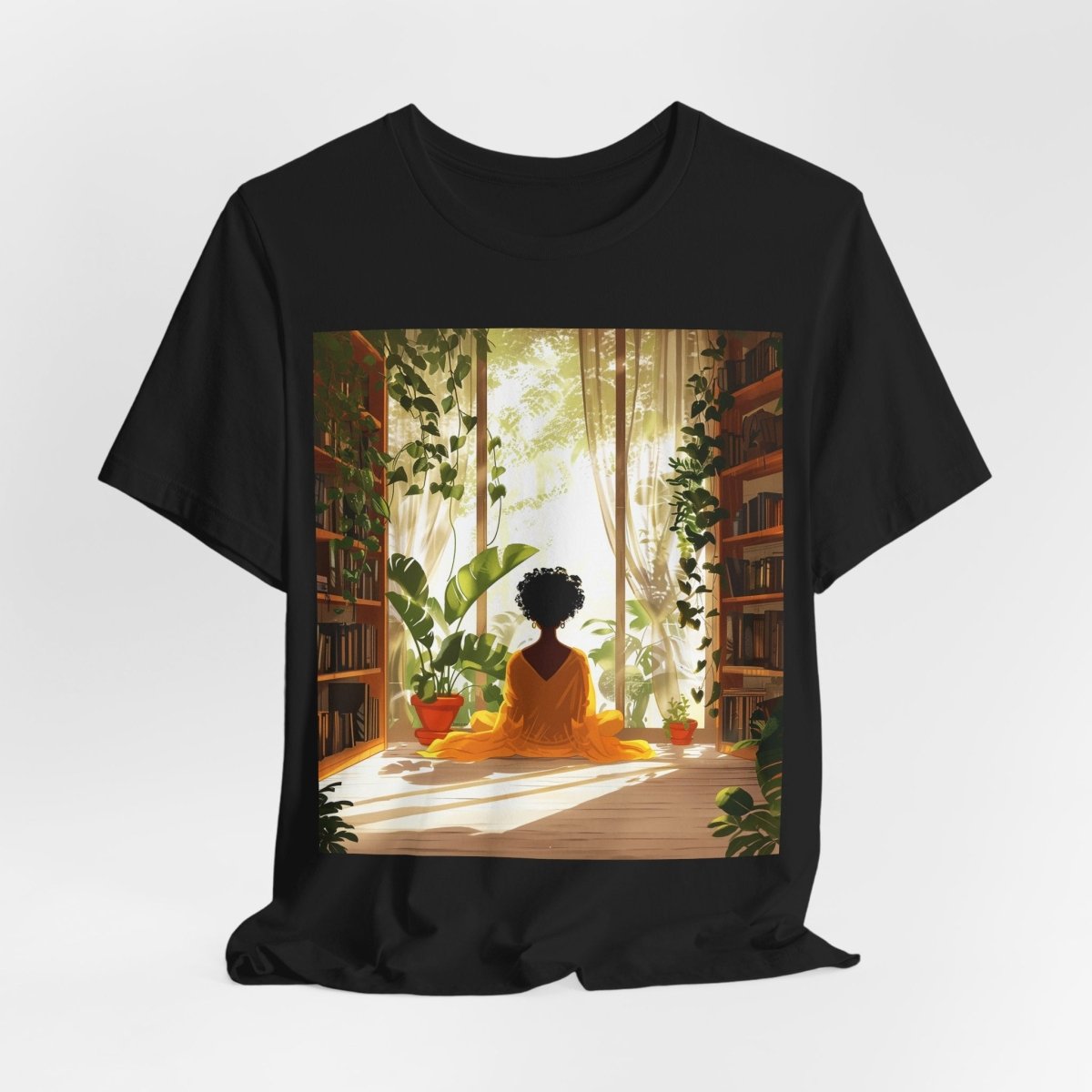 Plants Books Window Shirt - Afrocentric Art by The Trini Gee