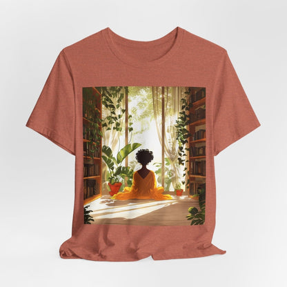 Plants Books Window Shirt - Afrocentric Art by The Trini Gee