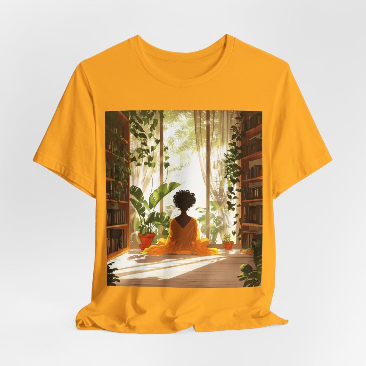 Plants Books Window Shirt - Afrocentric Art by The Trini Gee