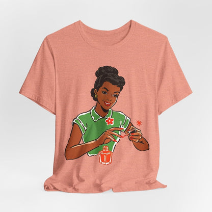Polishing Nails Shirt - Afrocentric Art by The Trini Gee