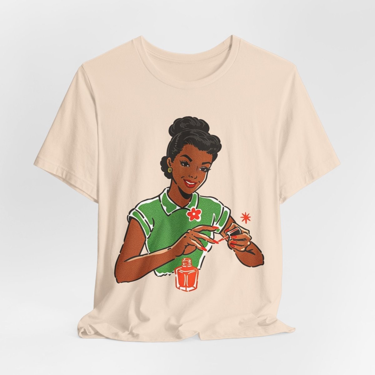 Polishing Nails Shirt - Afrocentric Art by The Trini Gee