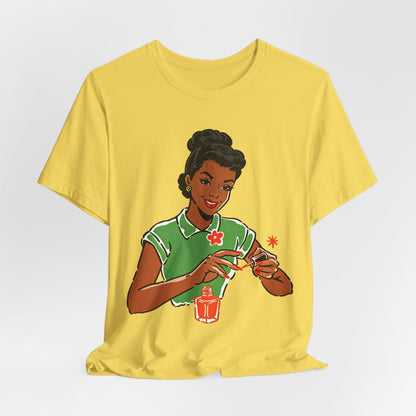 Polishing Nails Shirt - Afrocentric Art by The Trini Gee