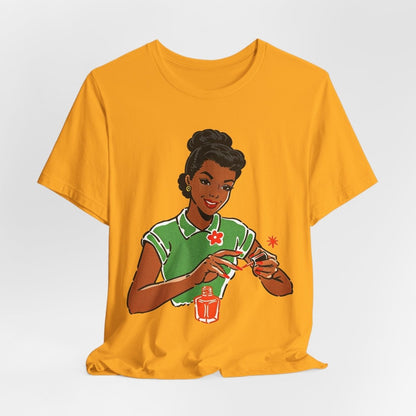 Polishing Nails Shirt - Afrocentric Art by The Trini Gee