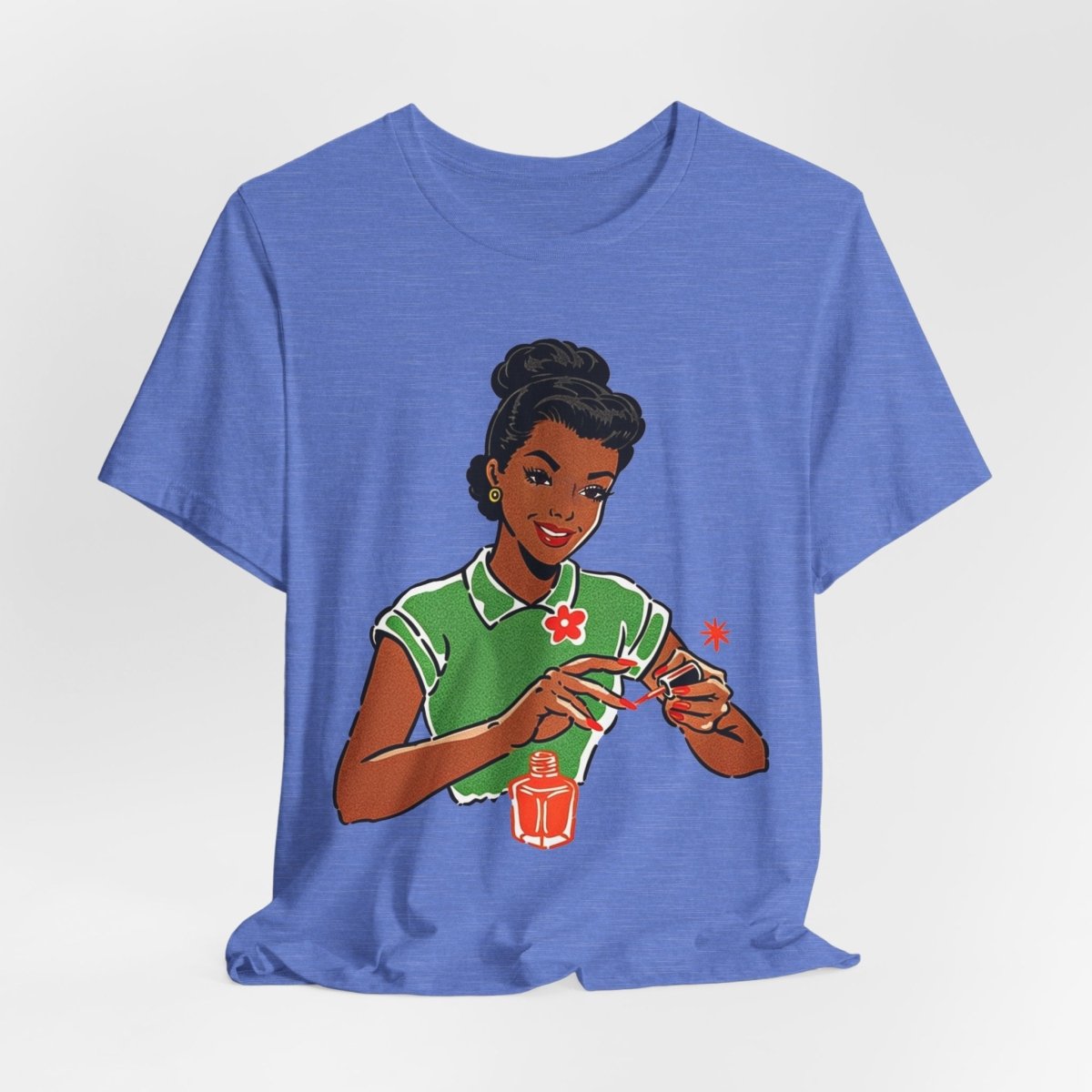 Polishing Nails Shirt - Afrocentric Art by The Trini Gee