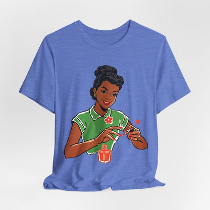 Polishing Nails Shirt - Afrocentric Art by The Trini Gee