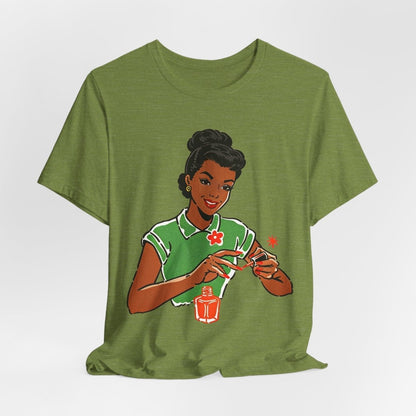 Polishing Nails Shirt - Afrocentric Art by The Trini Gee