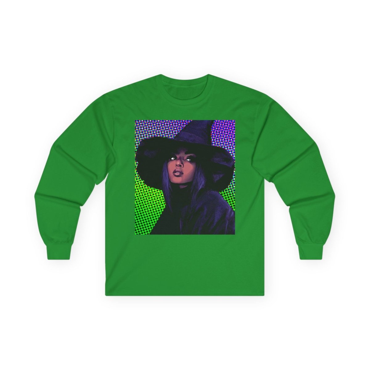 Pop Witch Long Sleeve Shirt - Afrocentric Art by The Trini Gee