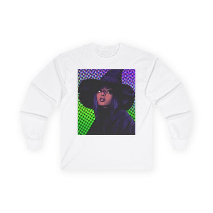 Pop Witch Long Sleeve Shirt - Afrocentric Art by The Trini Gee