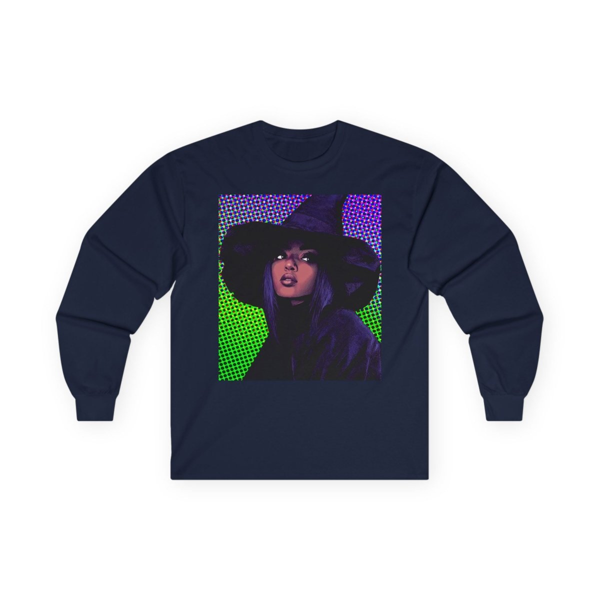 Pop Witch Long Sleeve Shirt - Afrocentric Art by The Trini Gee