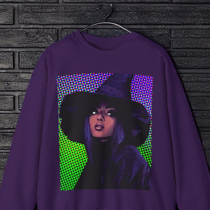 Pop Witch Sweatshirt - Afrocentric Art by The Trini Gee