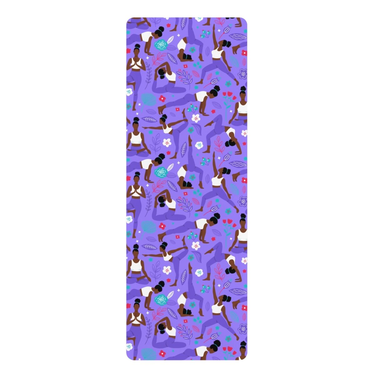 Posed Women Yoga Mat - Afrocentric Art by The Trini Gee