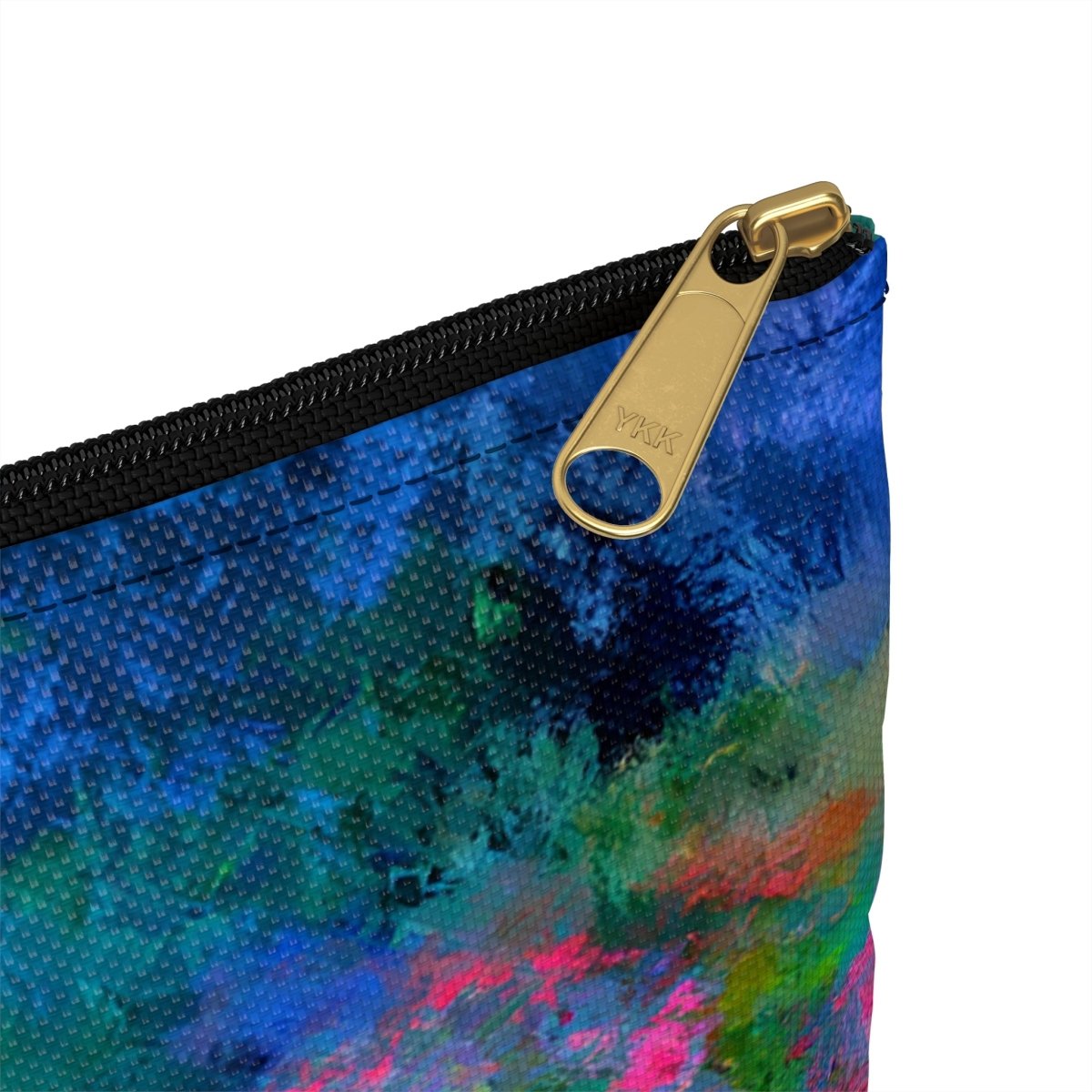 Psychedelic Garden Accessory Pouch - Afrocentric Art by The Trini Gee
