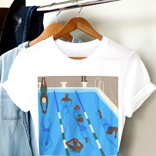 Public Pool Shirt - Afrocentric Art by The Trini Gee