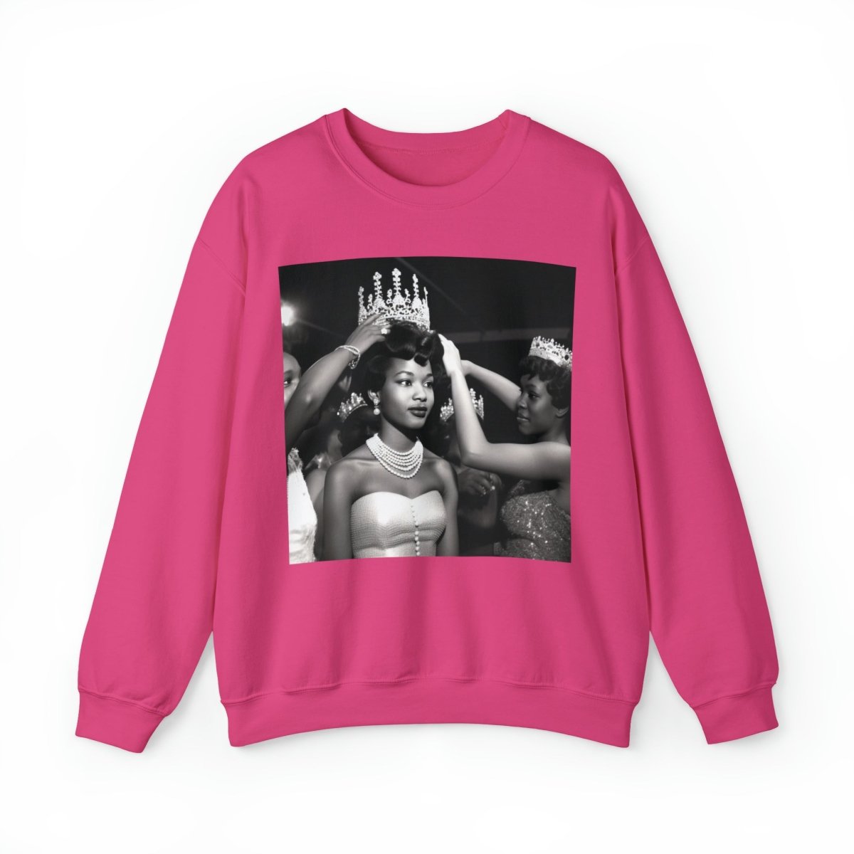 Queen Crowned Sweatshirt - Afrocentric Art by The Trini Gee