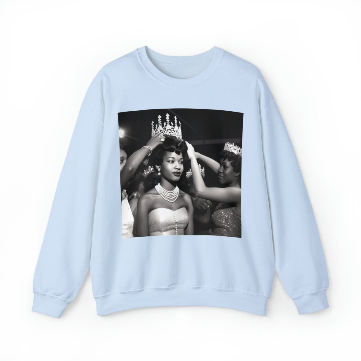 Queen Crowned Sweatshirt - Afrocentric Art by The Trini Gee