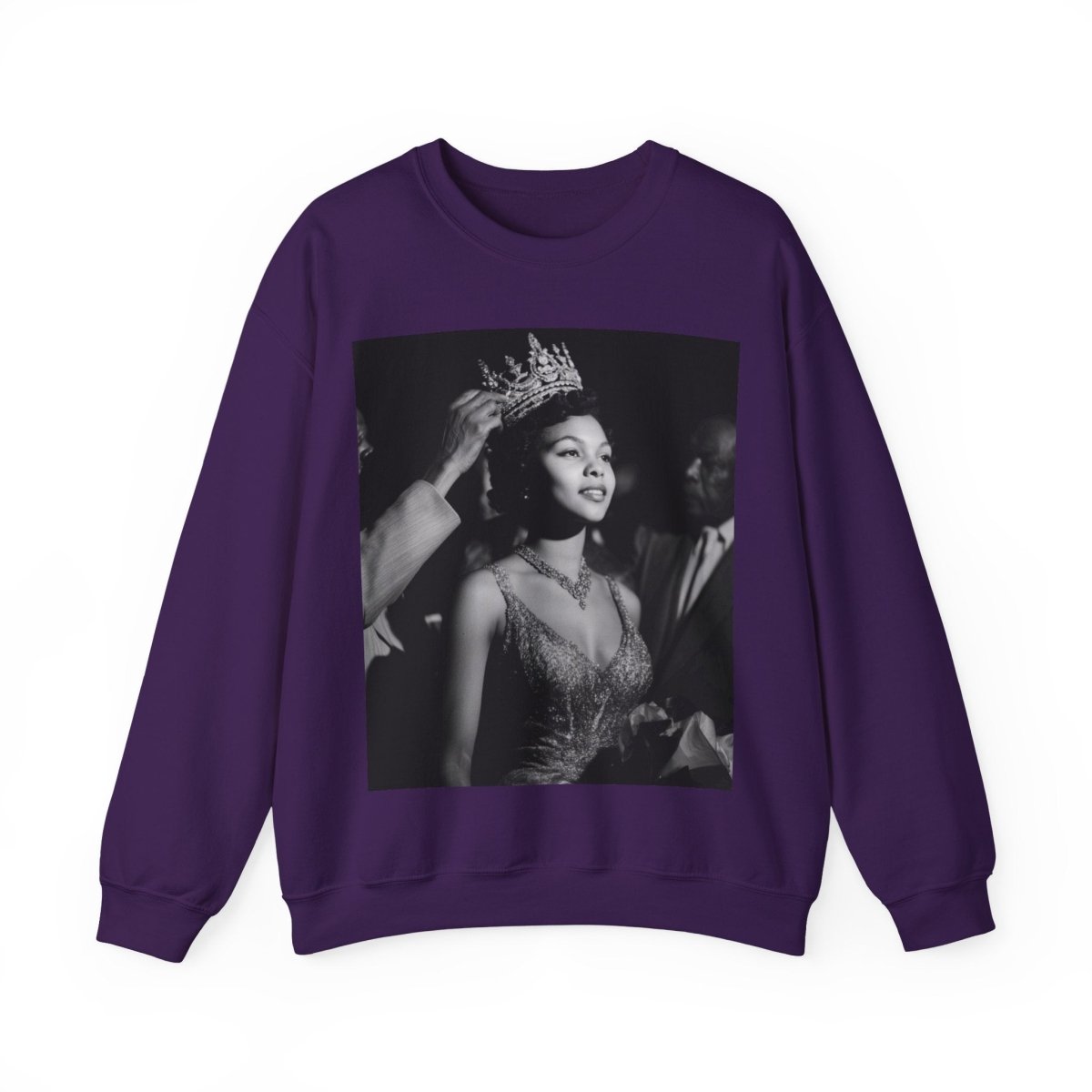 Queen Crowned Sweatshirt - Afrocentric Art by The Trini Gee