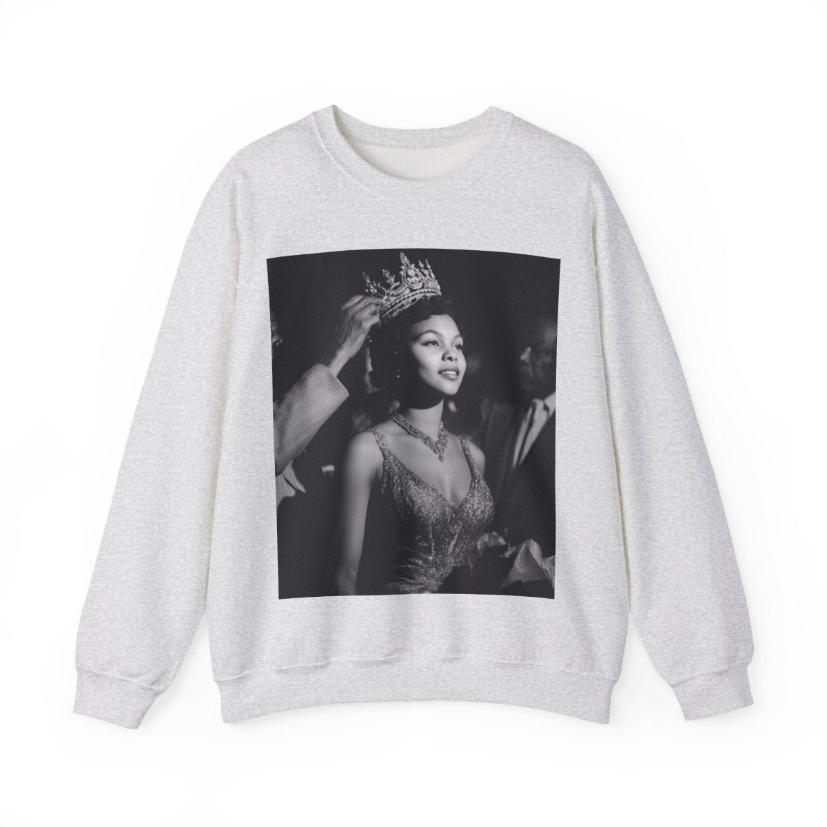 Queen Crowned Sweatshirt - Afrocentric Art by The Trini Gee