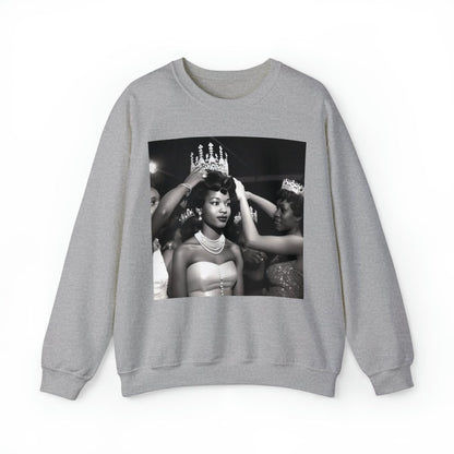Queen Crowned Sweatshirt - Afrocentric Art by The Trini Gee