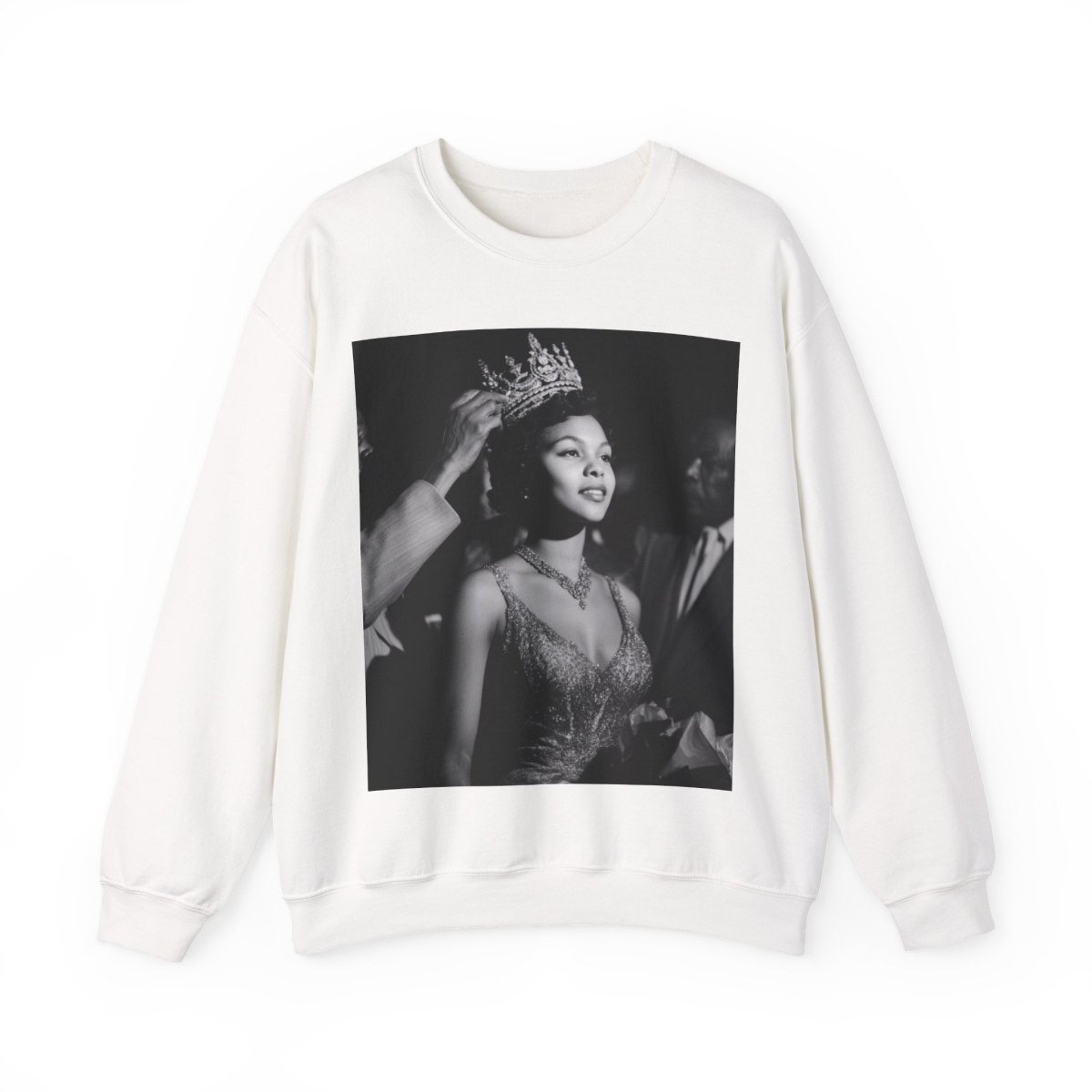 Queen Crowned Sweatshirt - Afrocentric Art by The Trini Gee