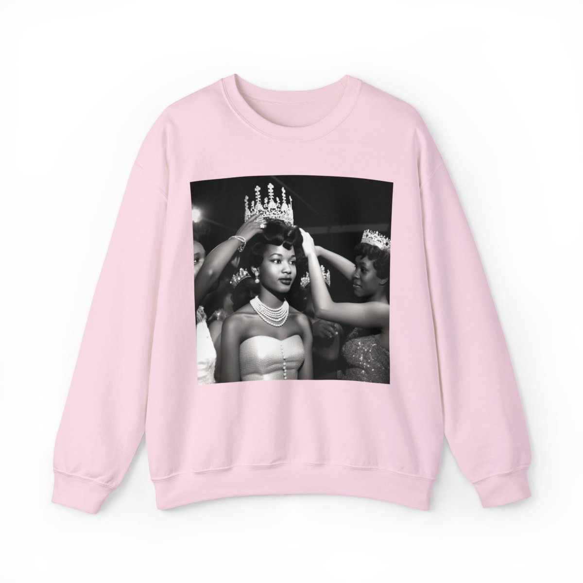 Queen Crowned Sweatshirt - Afrocentric Art by The Trini Gee