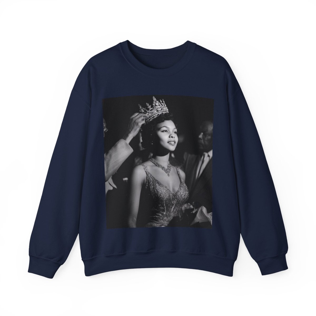 Queen Crowned Sweatshirt - Afrocentric Art by The Trini Gee