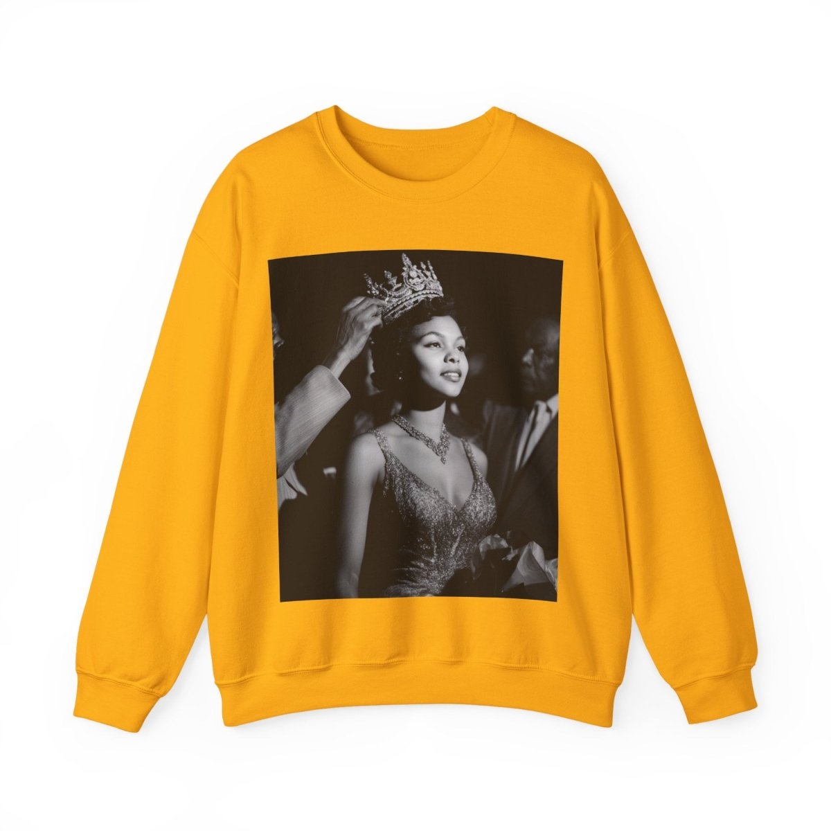 Queen Crowned Sweatshirt - Afrocentric Art by The Trini Gee