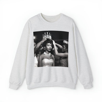 Queen Crowned Sweatshirt - Afrocentric Art by The Trini Gee