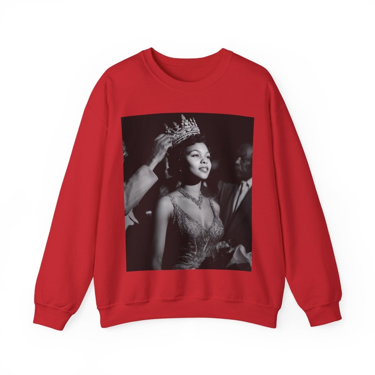 Queen Crowned Sweatshirt - Afrocentric Art by The Trini Gee