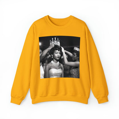Queen Crowned Sweatshirt - Afrocentric Art by The Trini Gee