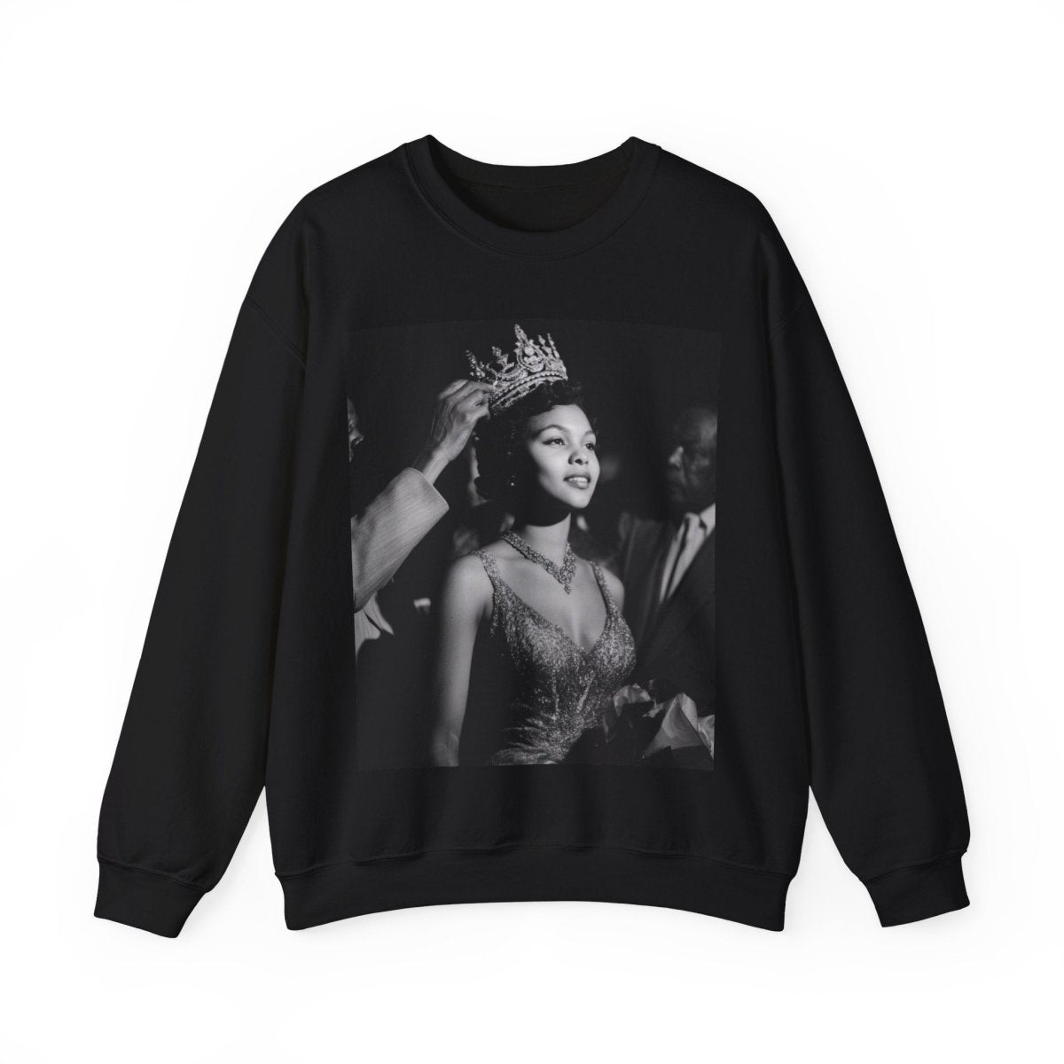 Queen Crowned Sweatshirt - Afrocentric Art by The Trini Gee