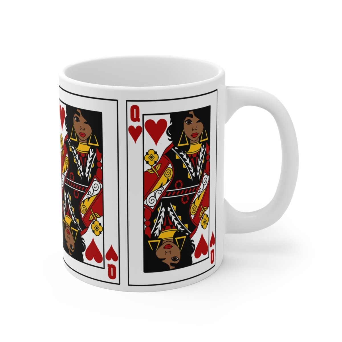 Queen of Hearts Mug - Afrocentric Art by The Trini Gee