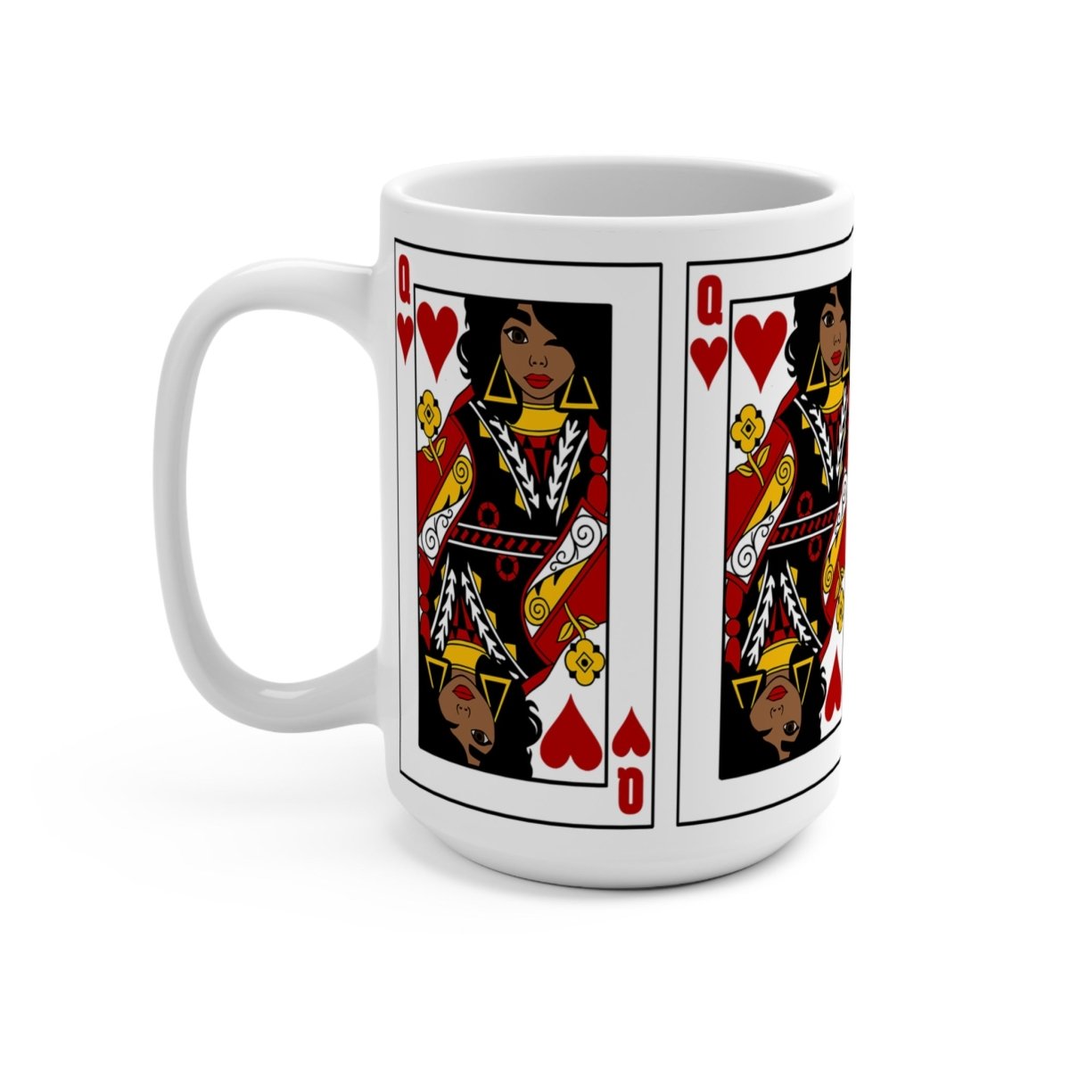 Queen of Hearts Mug - Afrocentric Art by The Trini Gee