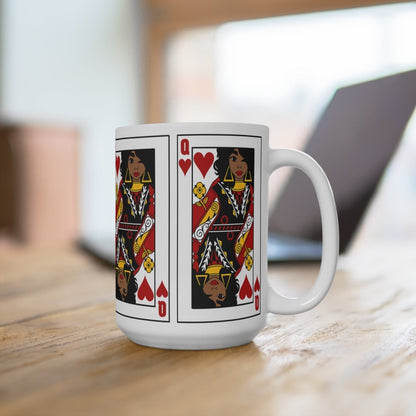 Queen of Hearts Mug - Afrocentric Art by The Trini Gee