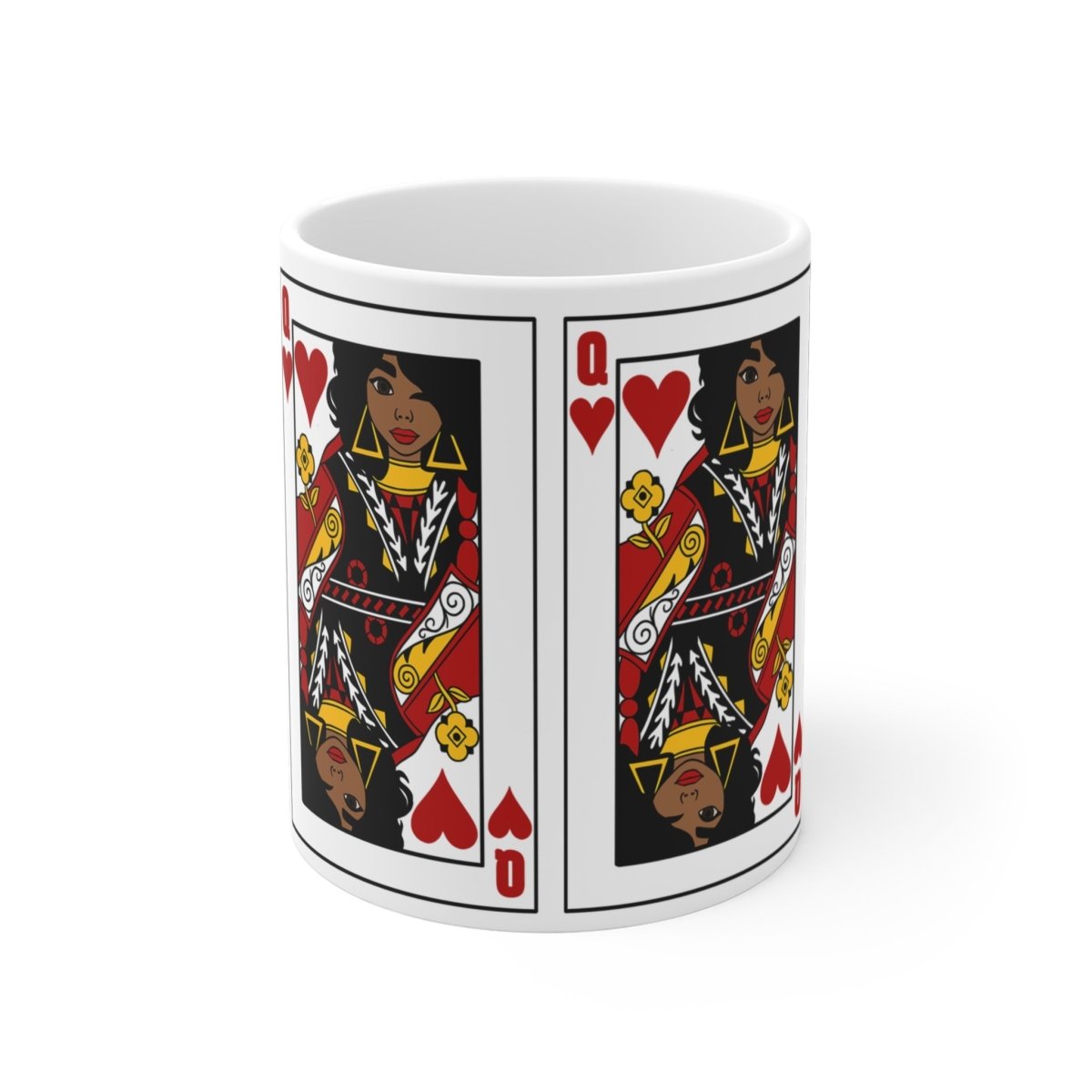 Queen of Hearts Mug - Afrocentric Art by The Trini Gee