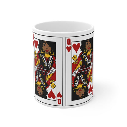 Queen of Hearts Mug - Afrocentric Art by The Trini Gee