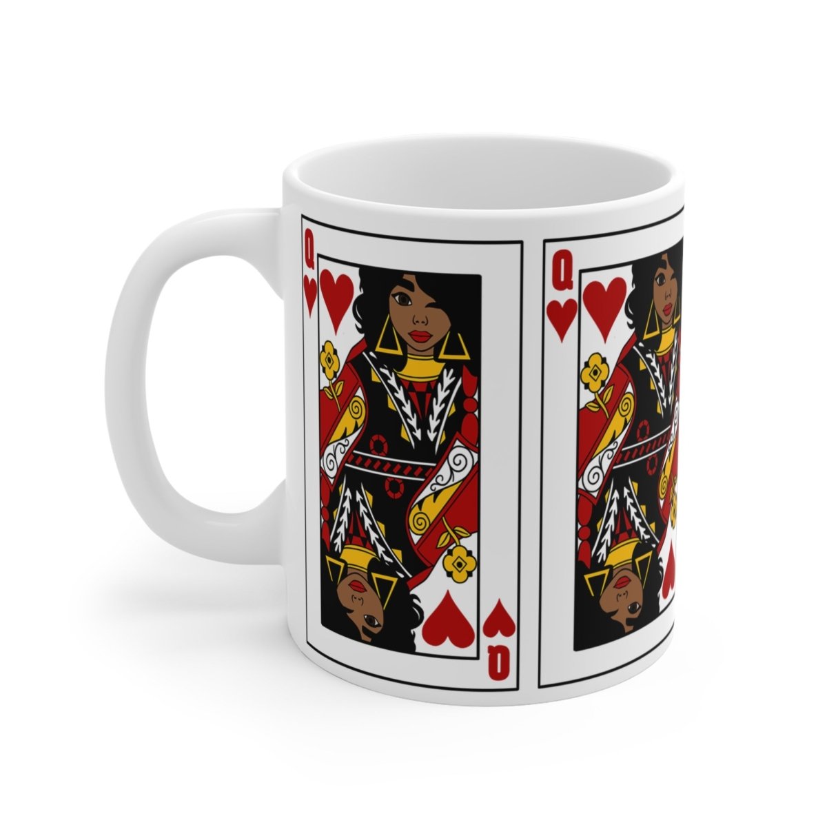 Queen of Hearts Mug - Afrocentric Art by The Trini Gee