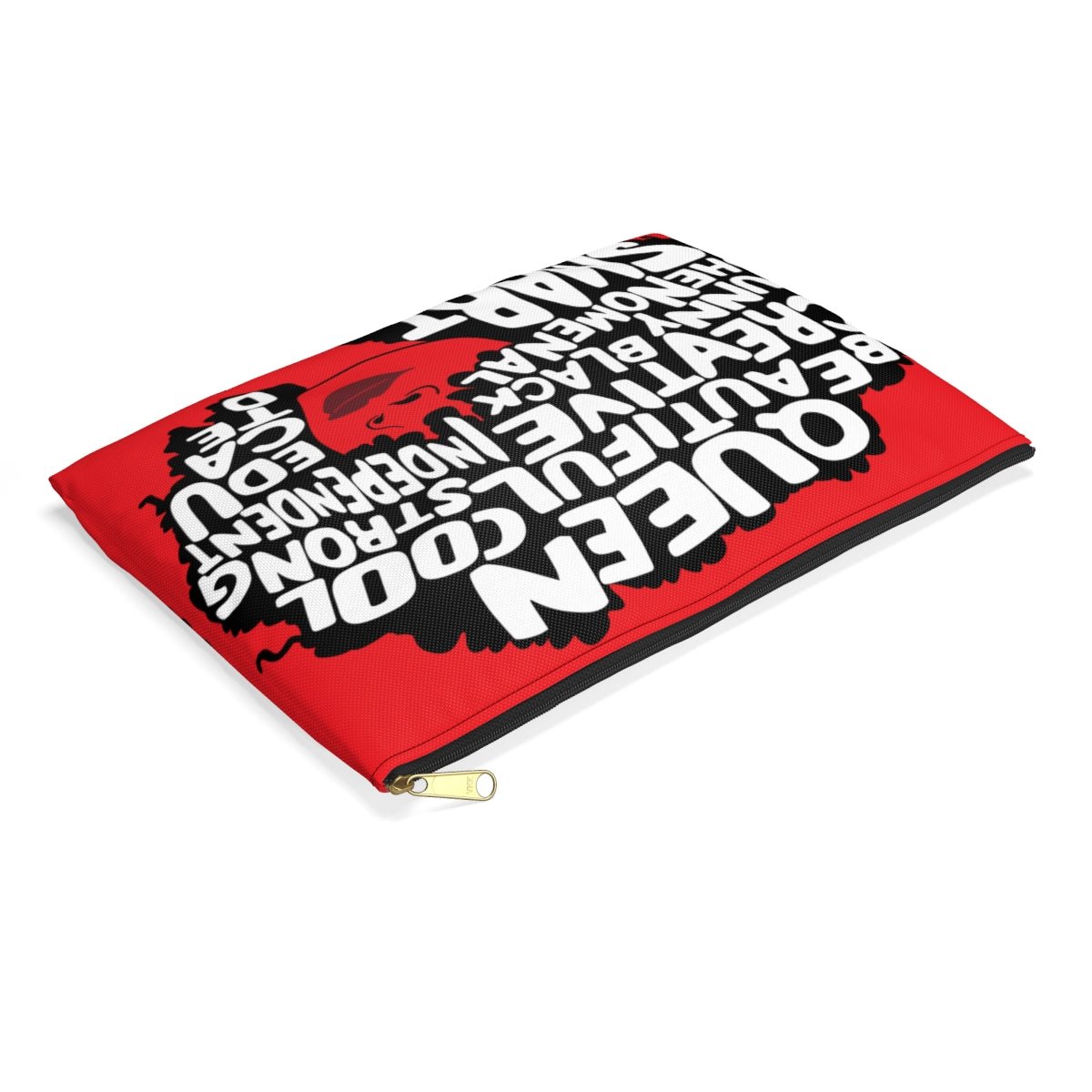 Queen Words Pouch - Afrocentric Art by The Trini Gee