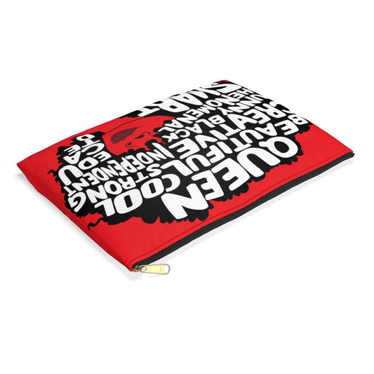 Queen Words Pouch - Afrocentric Art by The Trini Gee