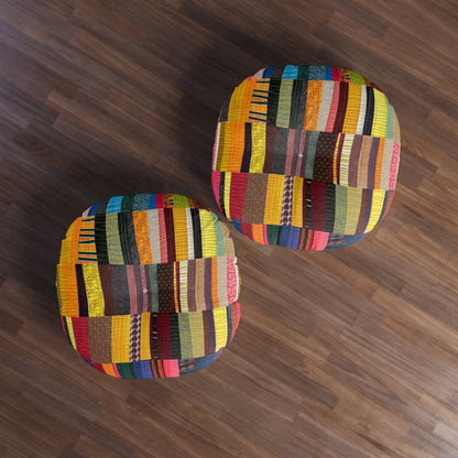 Quilt Style Floor Pillow - Afrocentric Art by The Trini Gee