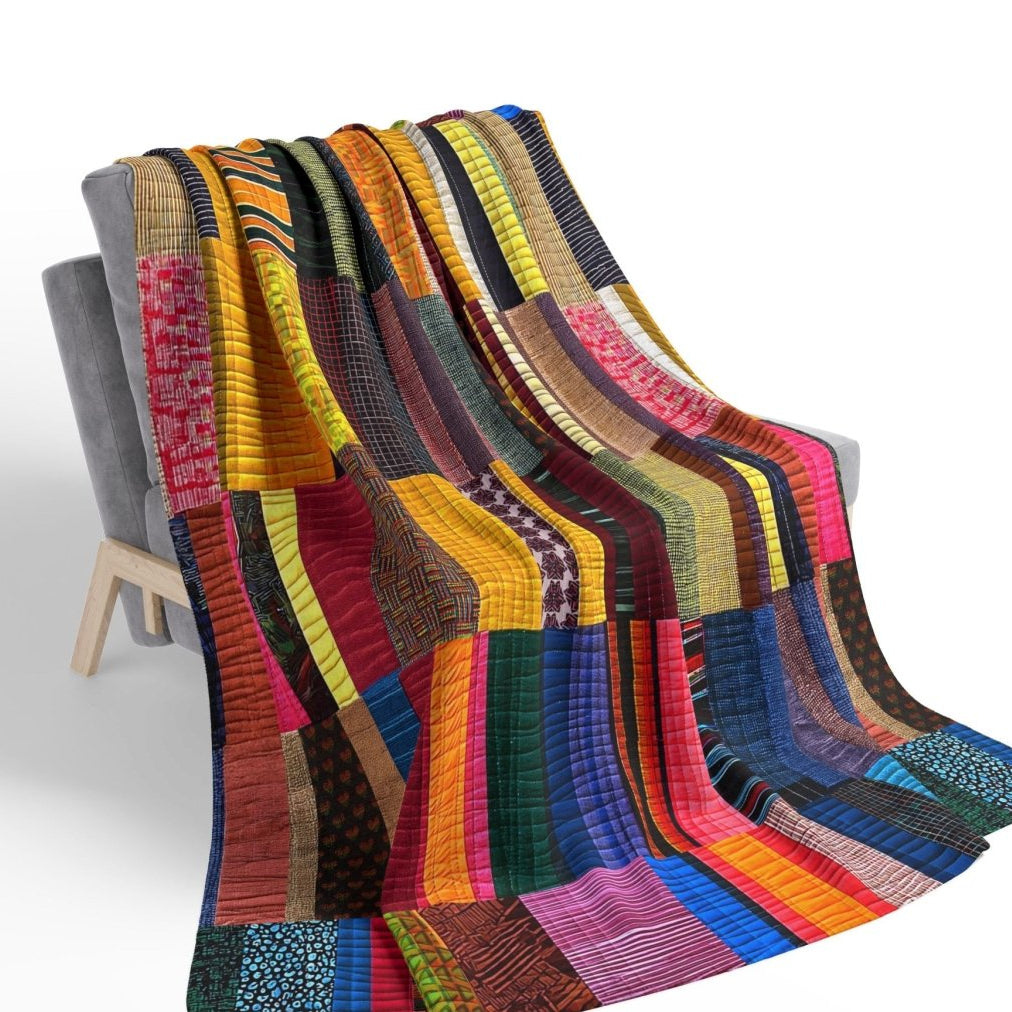 Quilt Style Sherpa Blanket - The Trini Gee