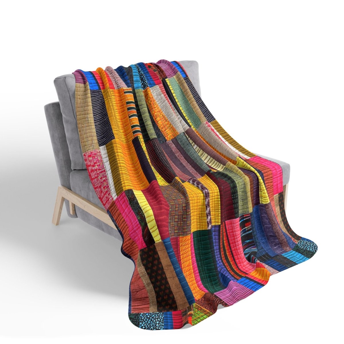 Quilt Style Sherpa Blanket - The Trini Gee