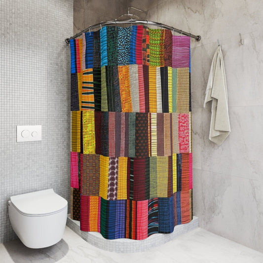 Quilt Style Shower Curtain - The Trini Gee