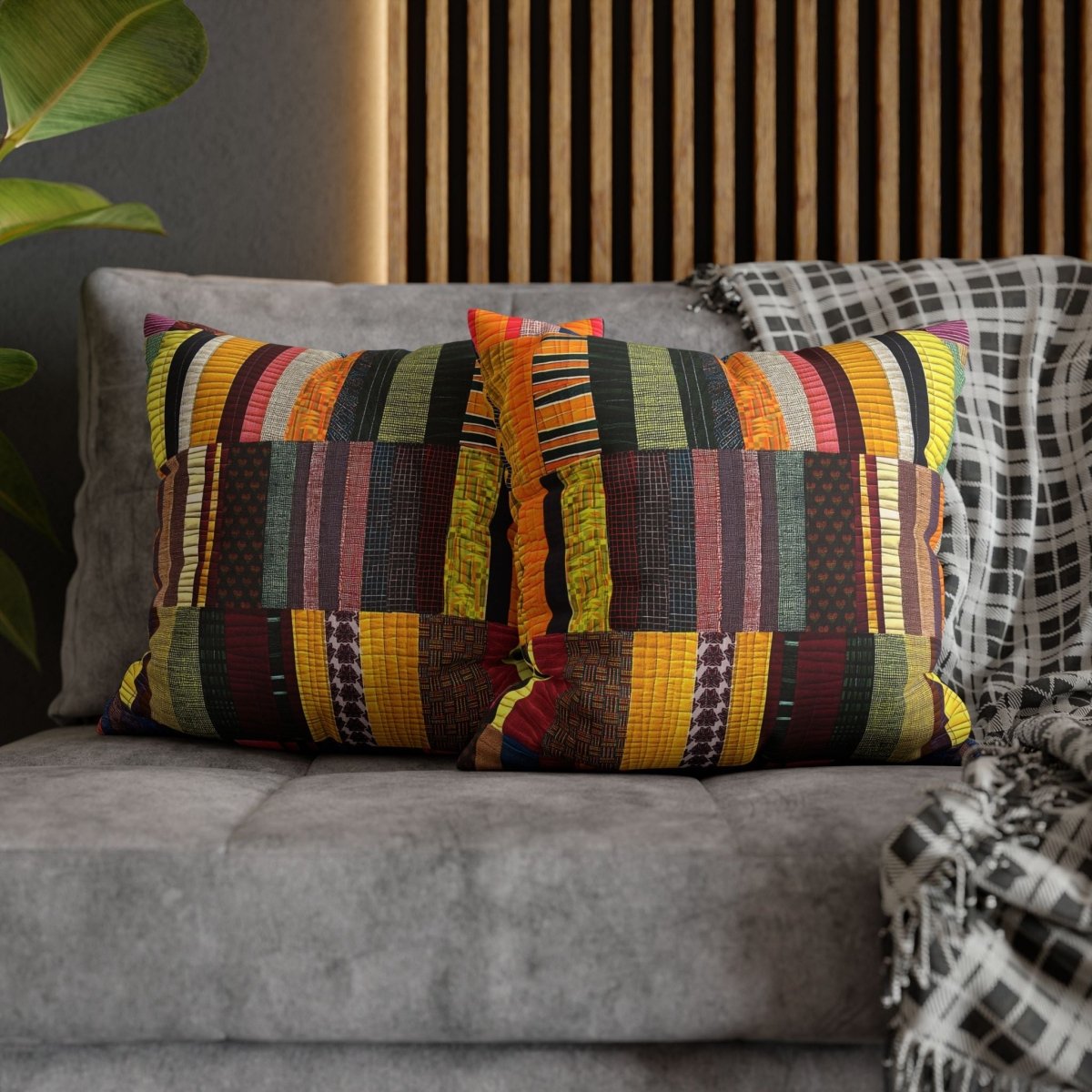 Quilt Style Throw Pillow - The Trini Gee