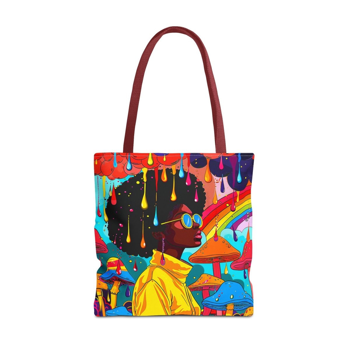 Rainbow Drippy Tote Bag - The Trini Gee