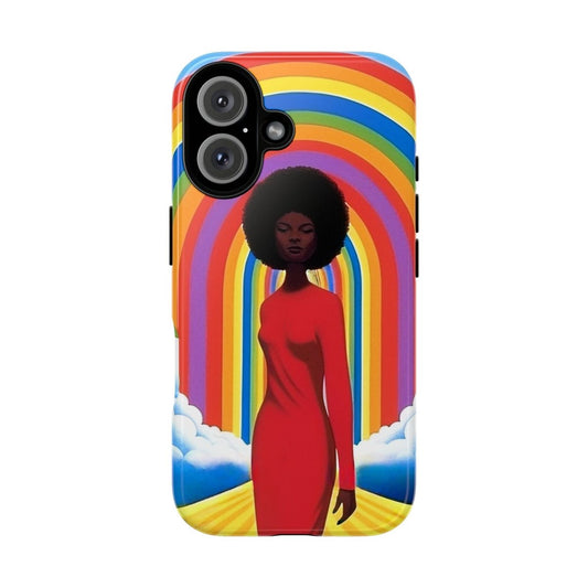 Rainbow Phone Case - Afrocentric Art by The Trini Gee