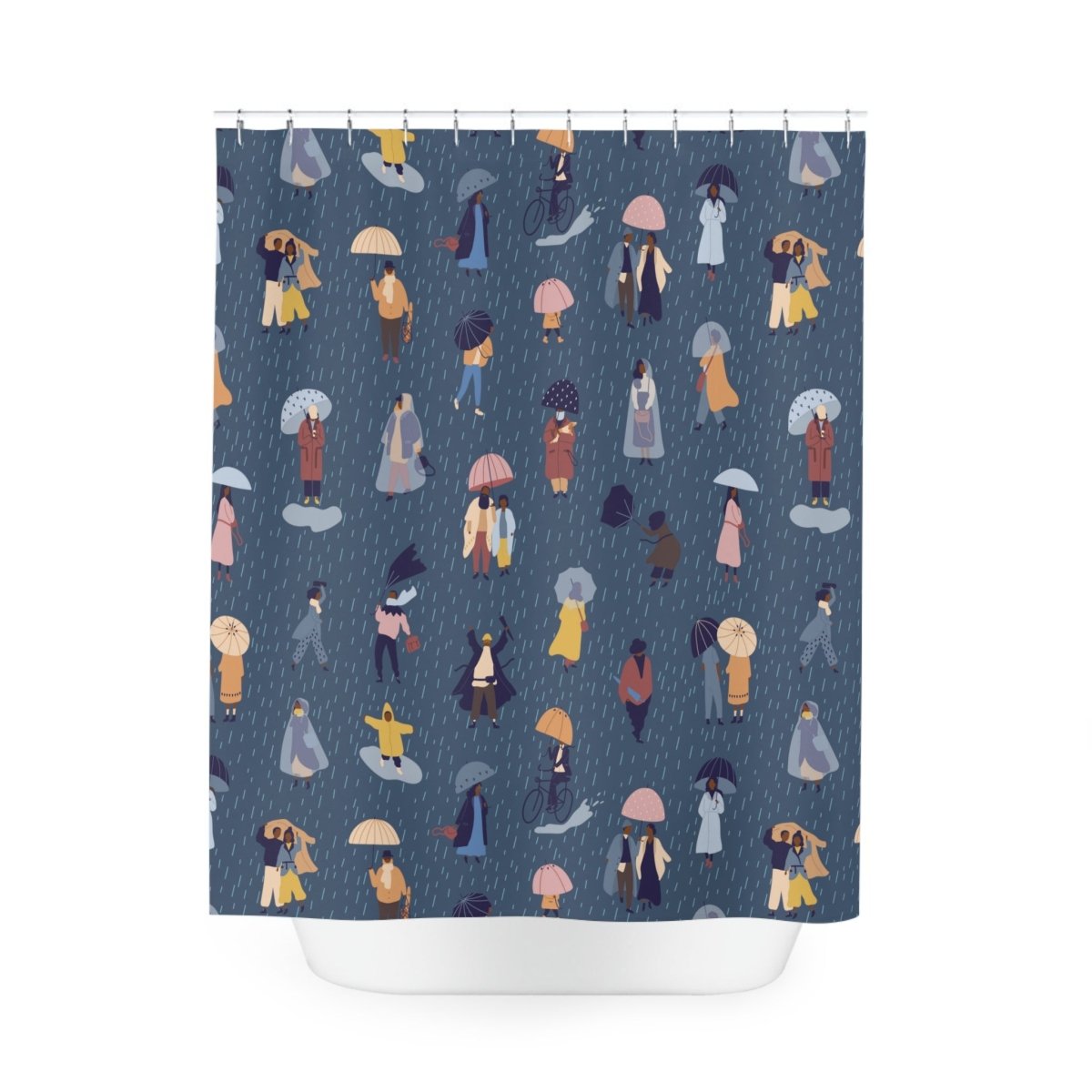 Rainy Day Shower Curtain - Afrocentric Art by The Trini Gee